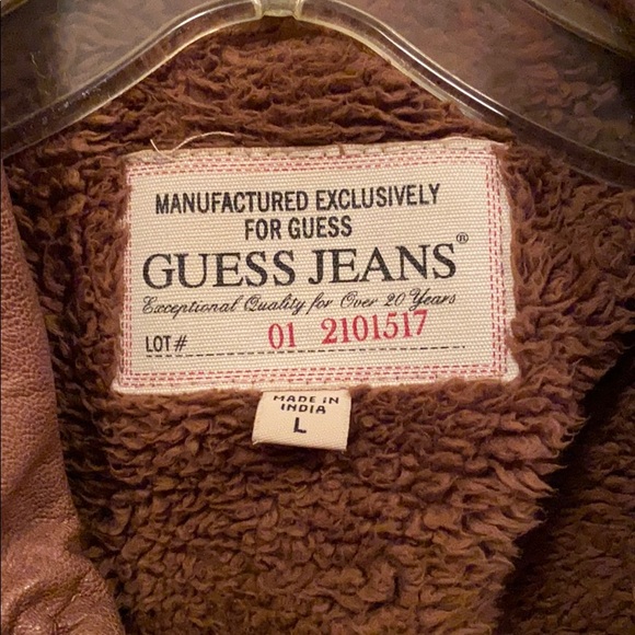 Guess Jeans Leather Jacket - Picture 3 of 8